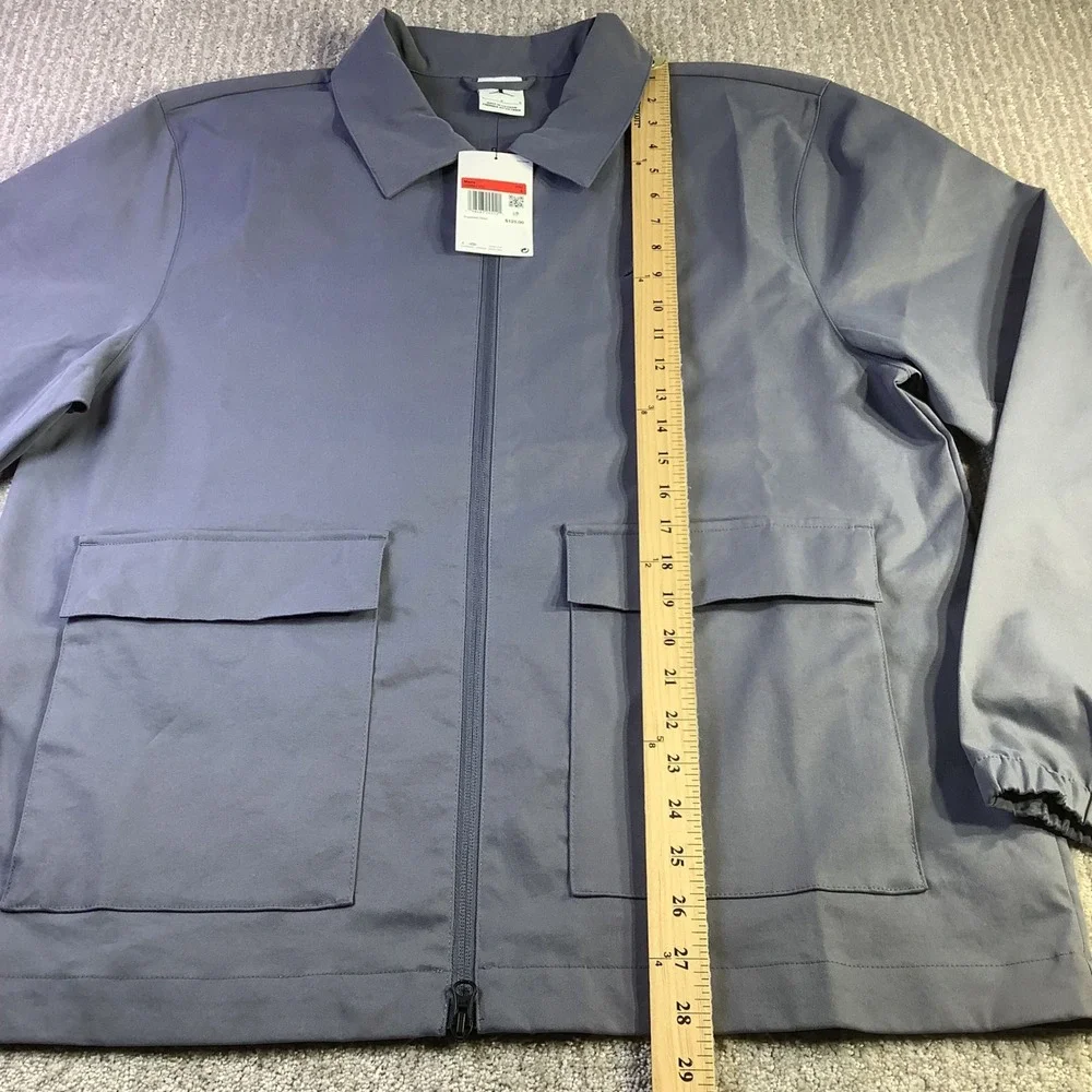 Jordan Golf Mens Full Zip Lightweight Utility Golf Jacket Grey Size L NWT